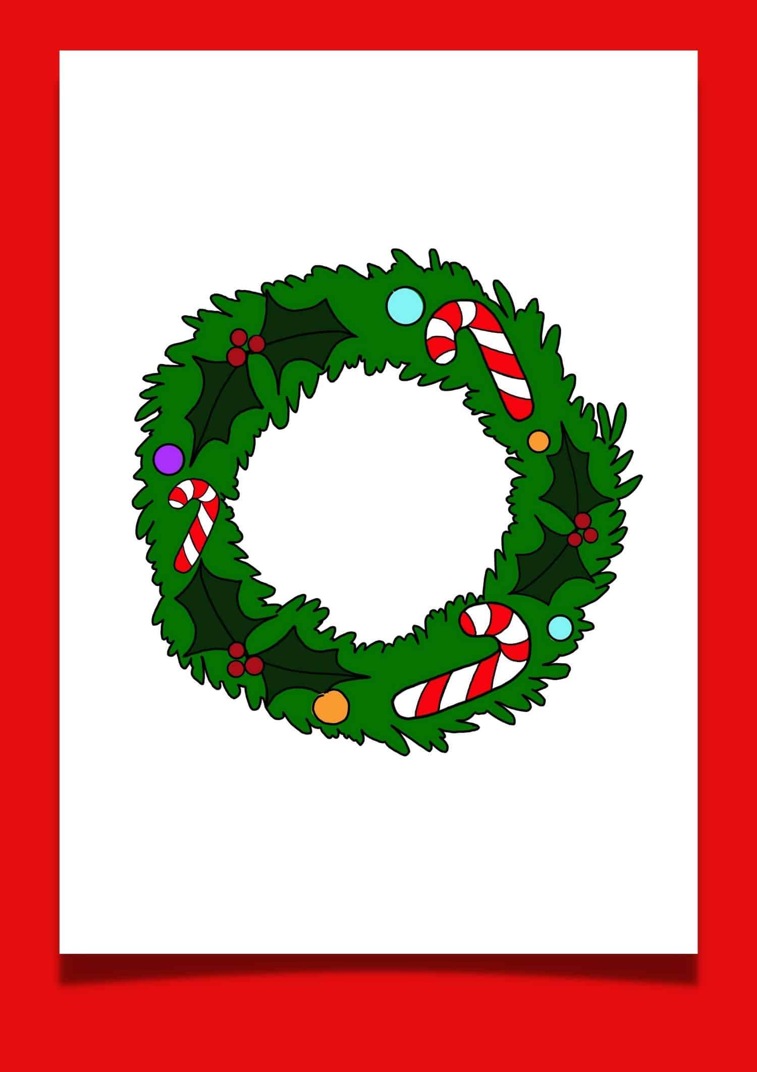 Christmas Wreath Template