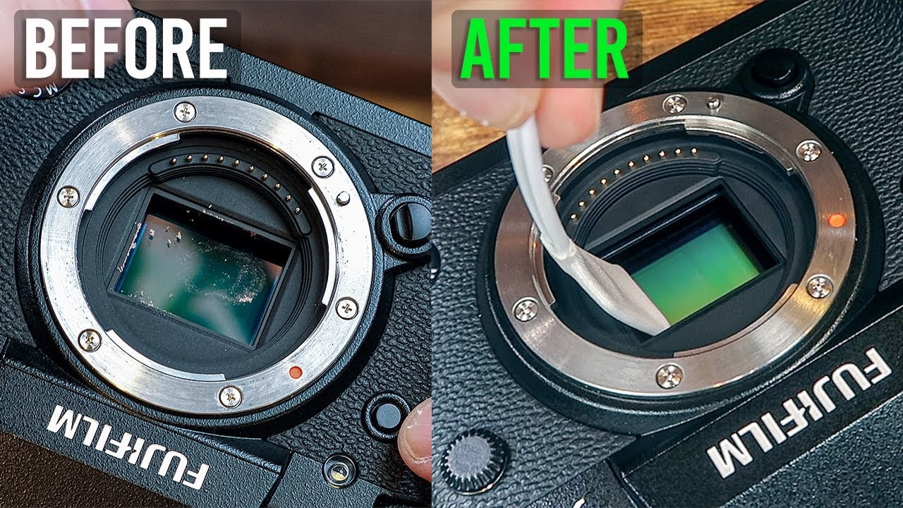 Cleaning lens and camera sensor