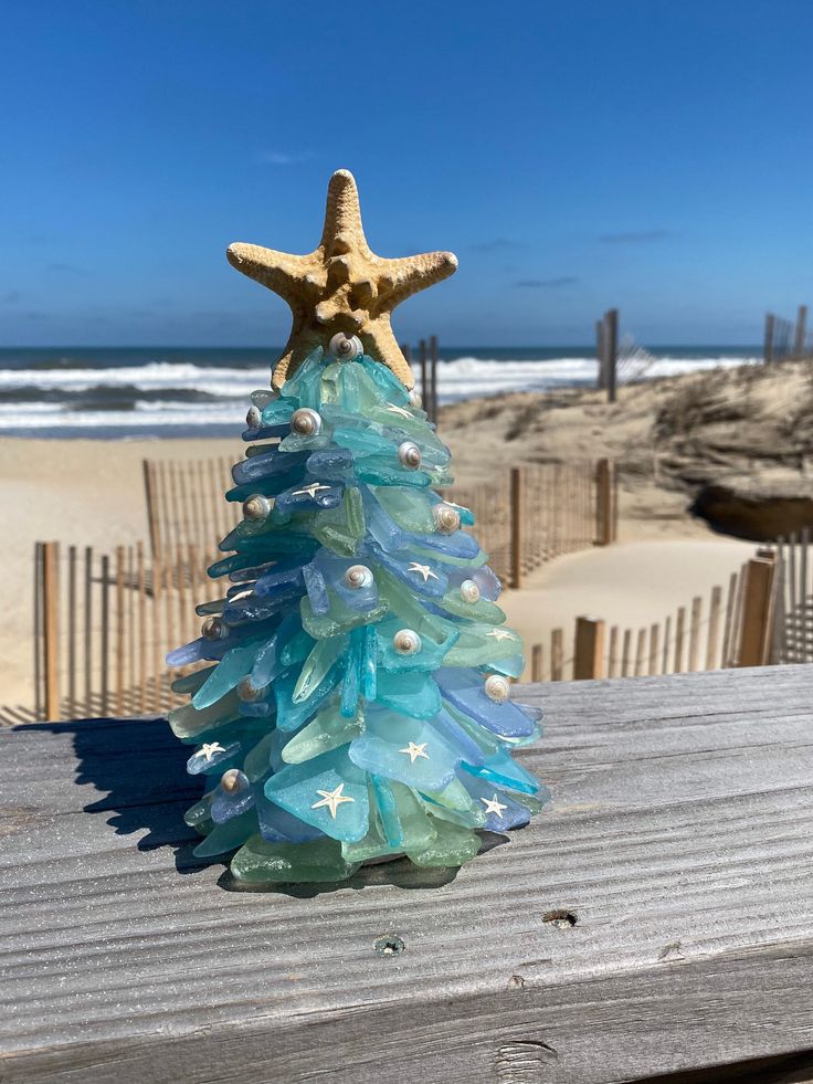 Coastal Glass Bell Christmas Tree