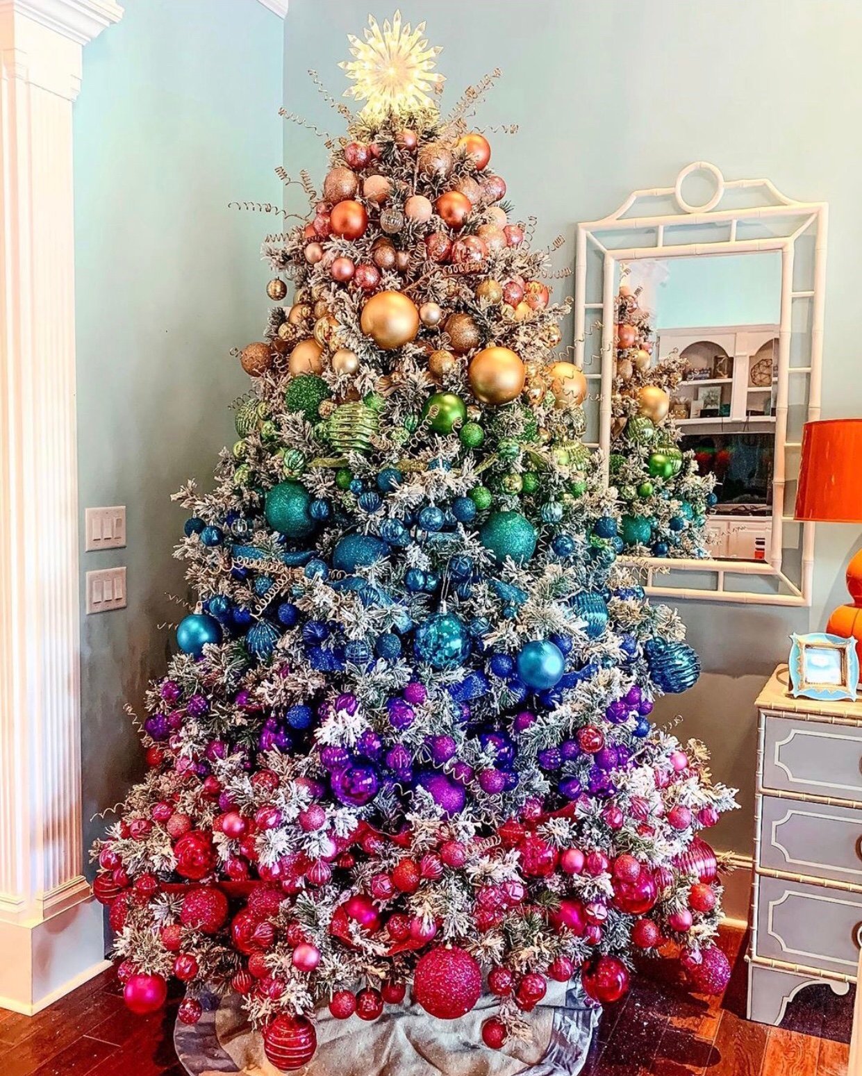 Colorful Christmas tree ideas