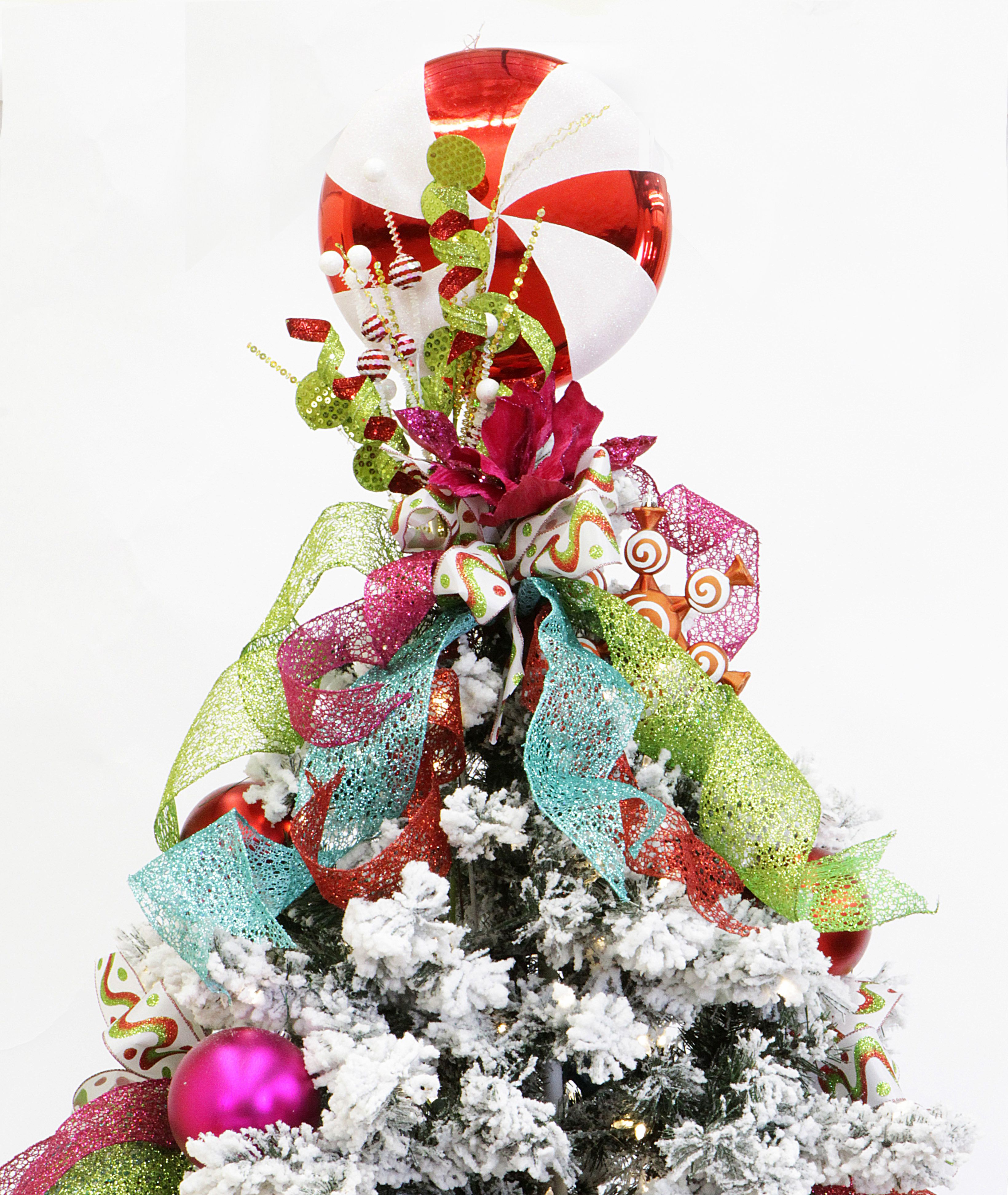 Confections-themed tree topper