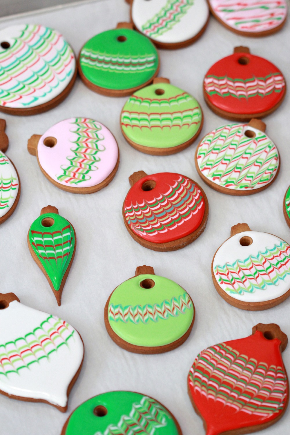 Cookie-shaped ornaments