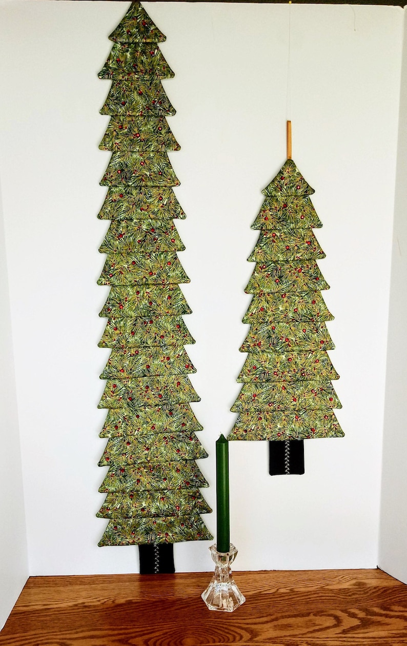 Cotton Fabric Christmas Tree Wall Hanging