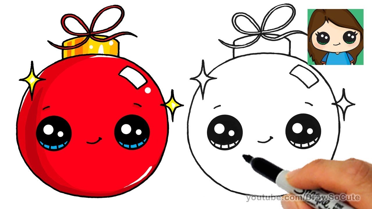 Cute Christmas Ornaments Drawings