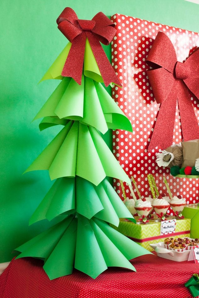 Diy Large Paper Christmas Tree Decorating Ideas