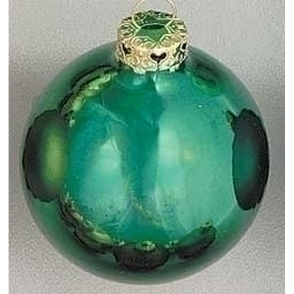 Emerald Green Glass Ornaments