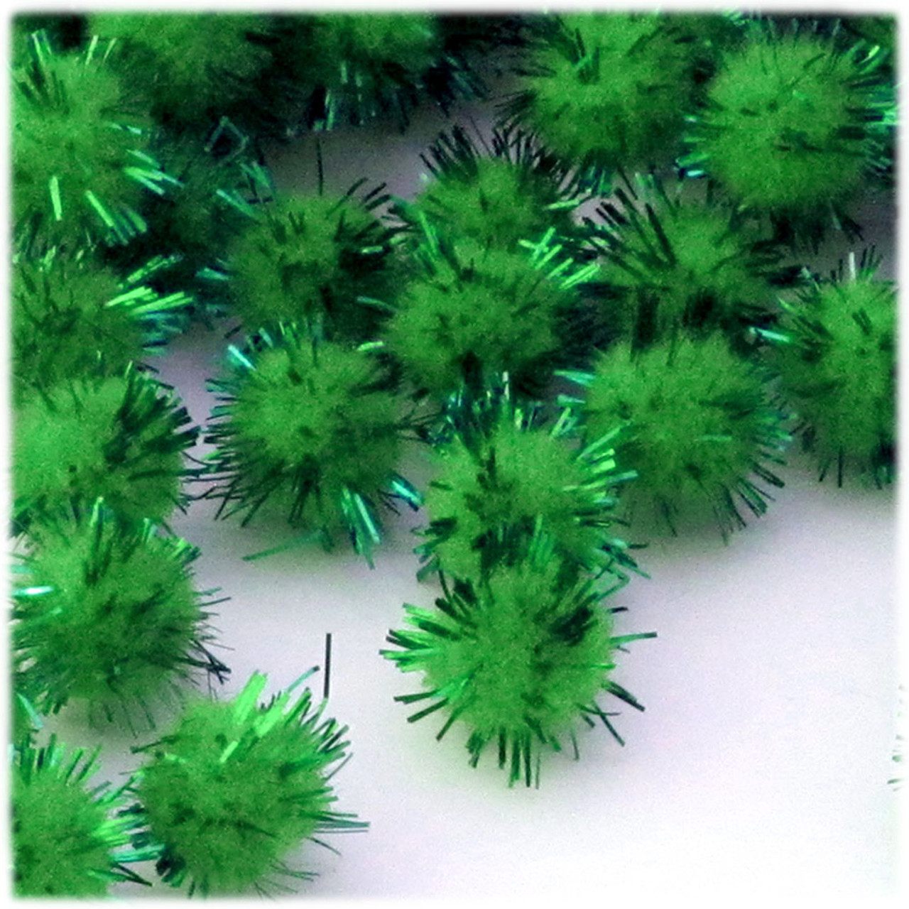 Emerald Green Pom-Pom Ornaments