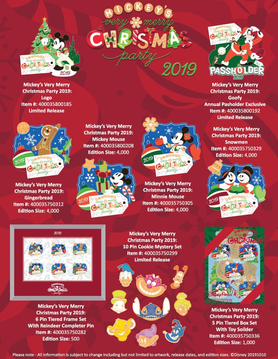 Exclusive Pins at Mickey's Very Merry Christmas Party