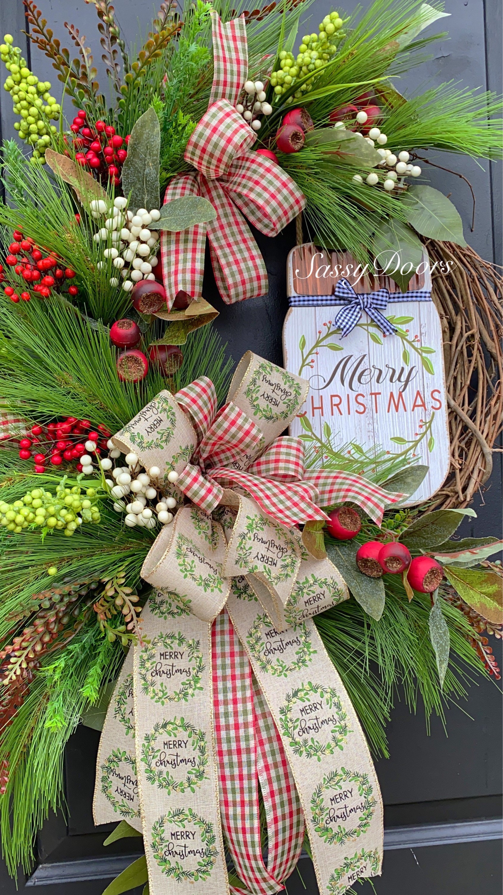 Farmhouse Christmas Wreath