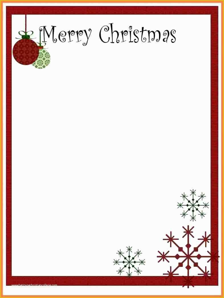 Free Christmas Letterhead Templates