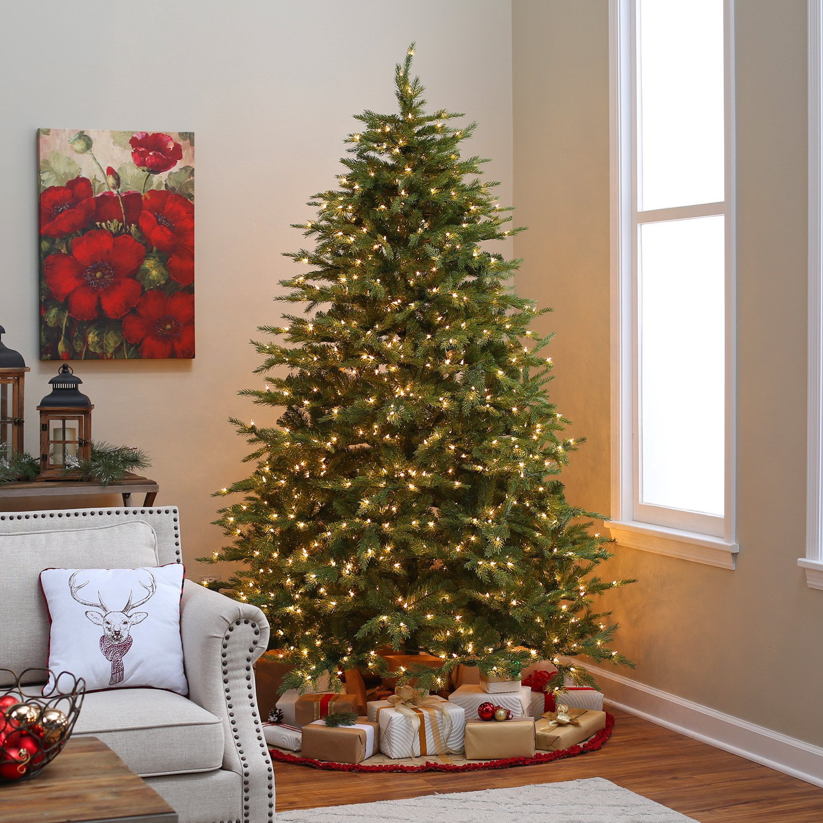 Giant Pre-Lit Artificial Christmas Trees