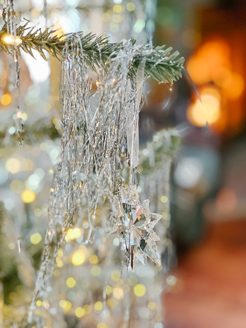 Glitter Tinsel Icicles Christmas Tree Decorating