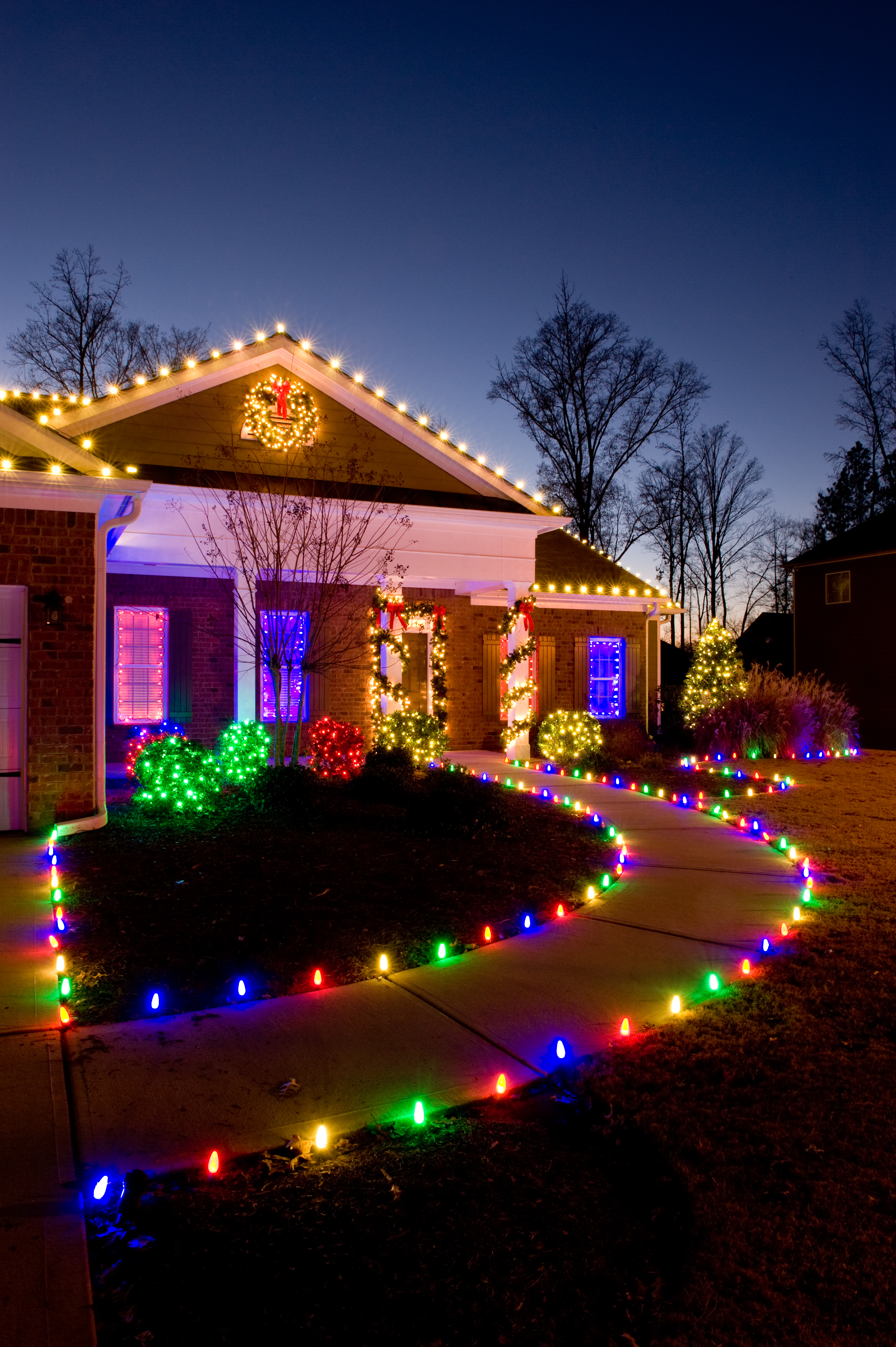 Holiday Lights and Decorations in Helen, Georgia