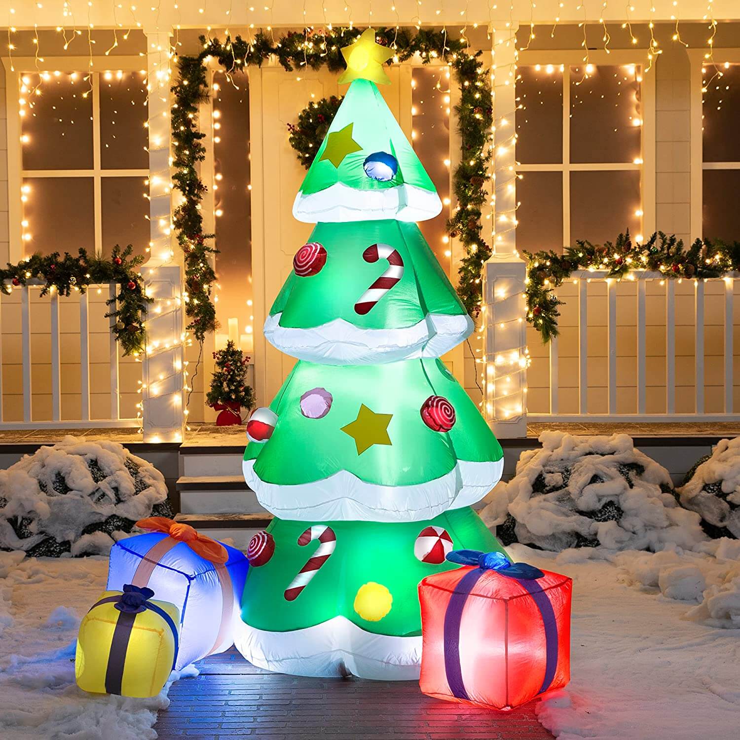 Inflatable Christmas Tree Fun