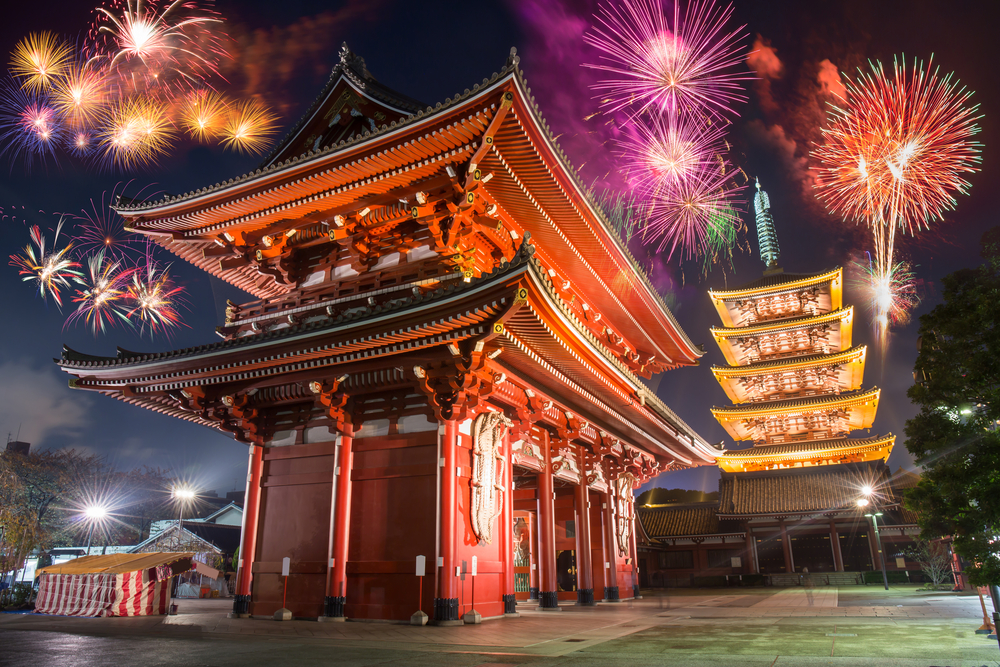 Japanese New Year's Eve celebration