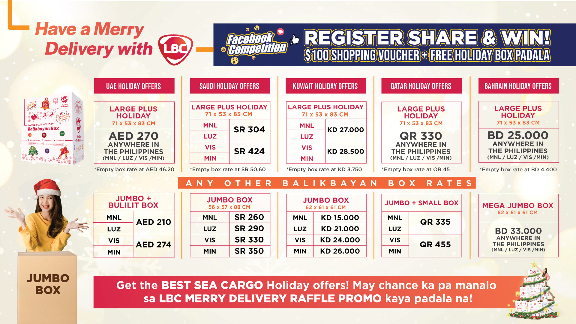 LBC Christmas Schedule Philippines