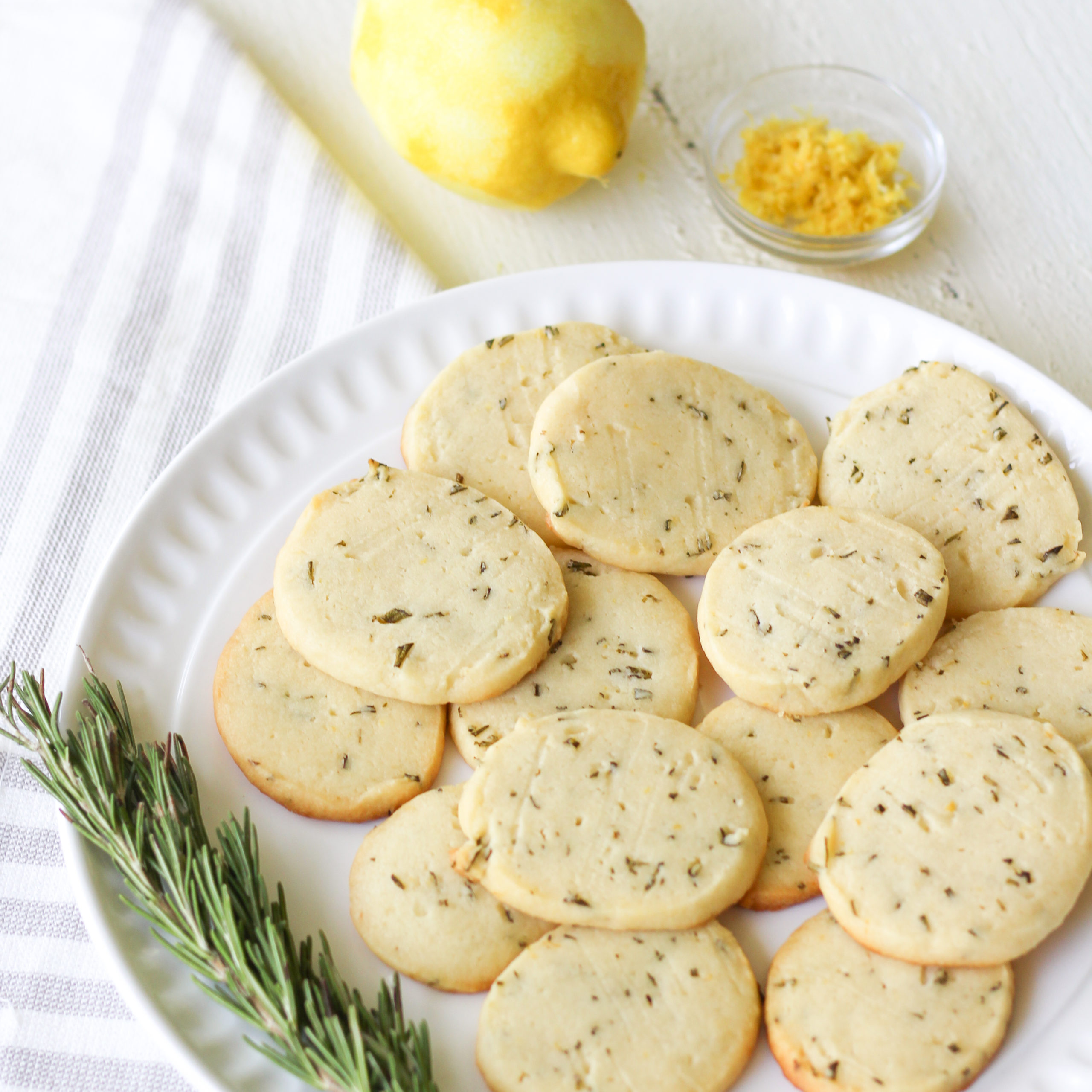 Lemon Rosemary Jam Cookies