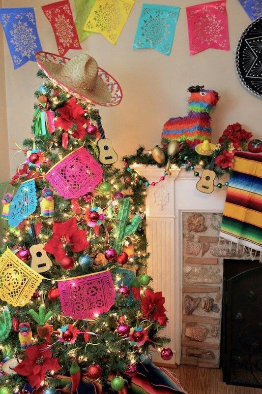 Mexican Fiesta Christmas Tree Decorating Ideas