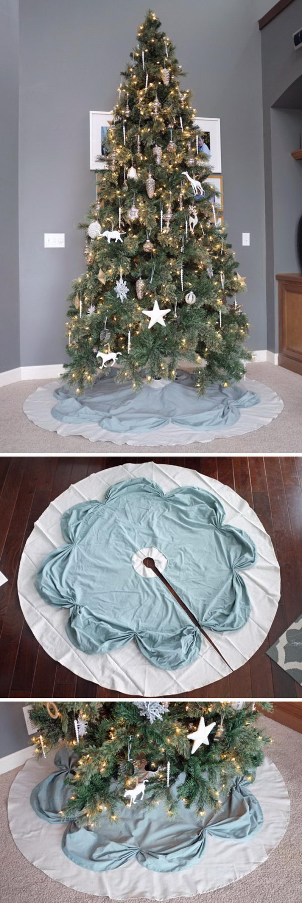 Mobile-Inspired Christmas Tree Skirt Ideas