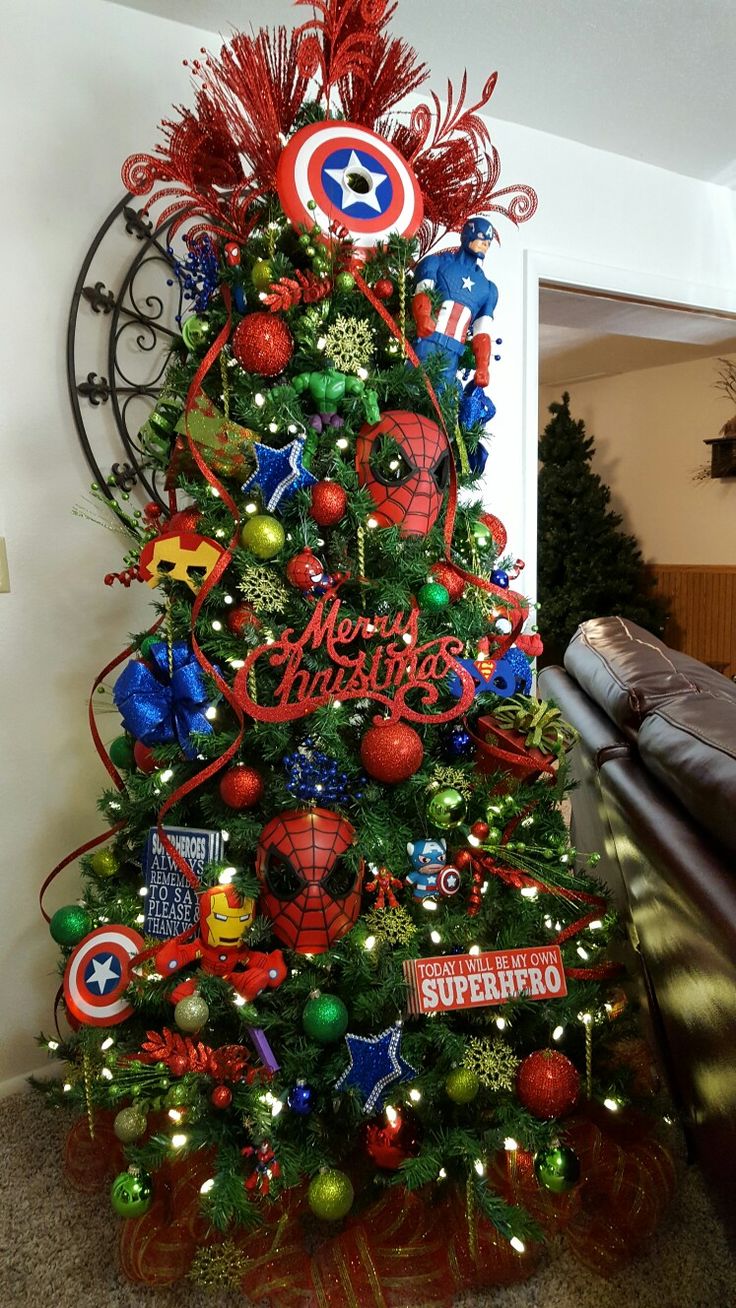 Modern Marvel Christmas Tree Decorations