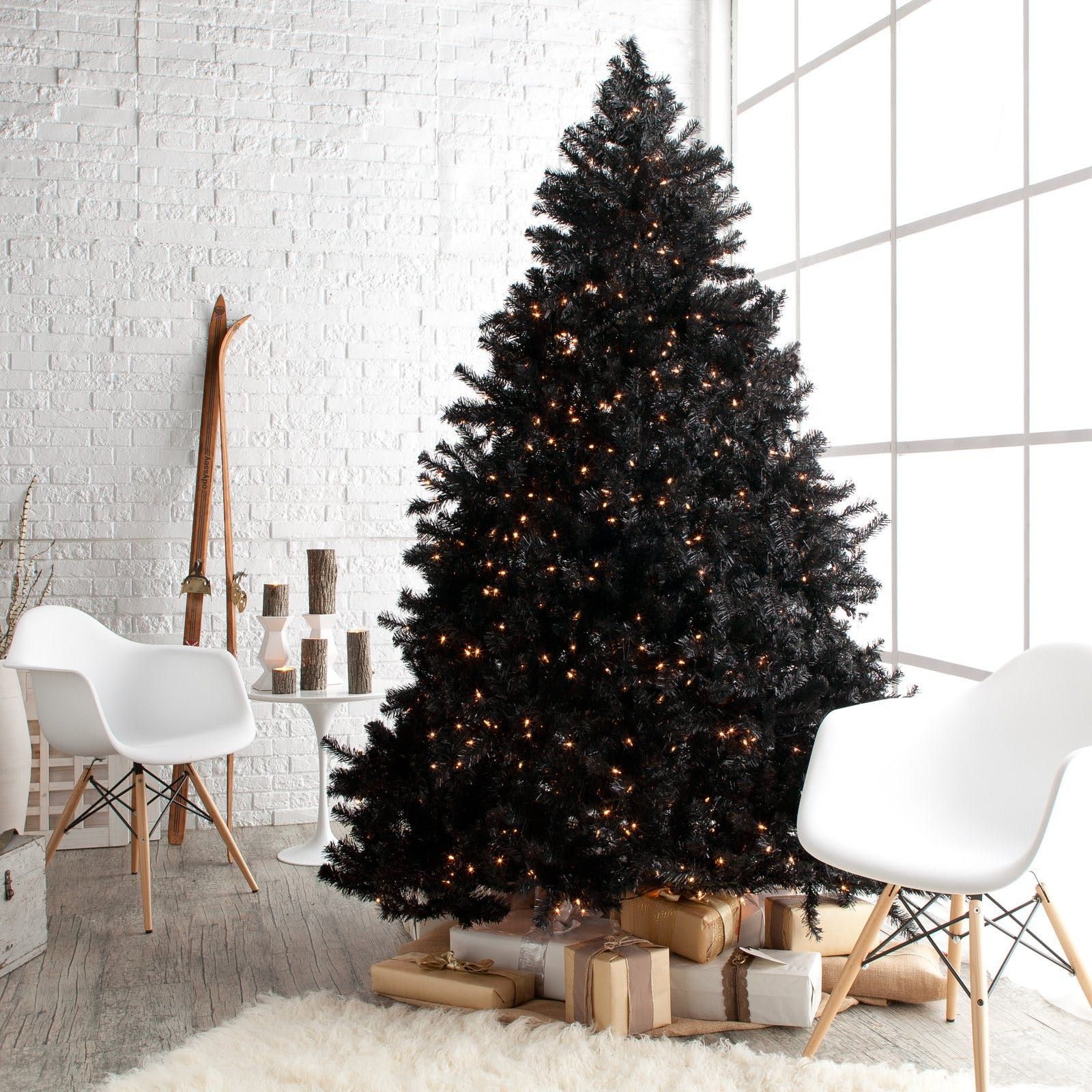 Monochromatic Black Christmas Tree