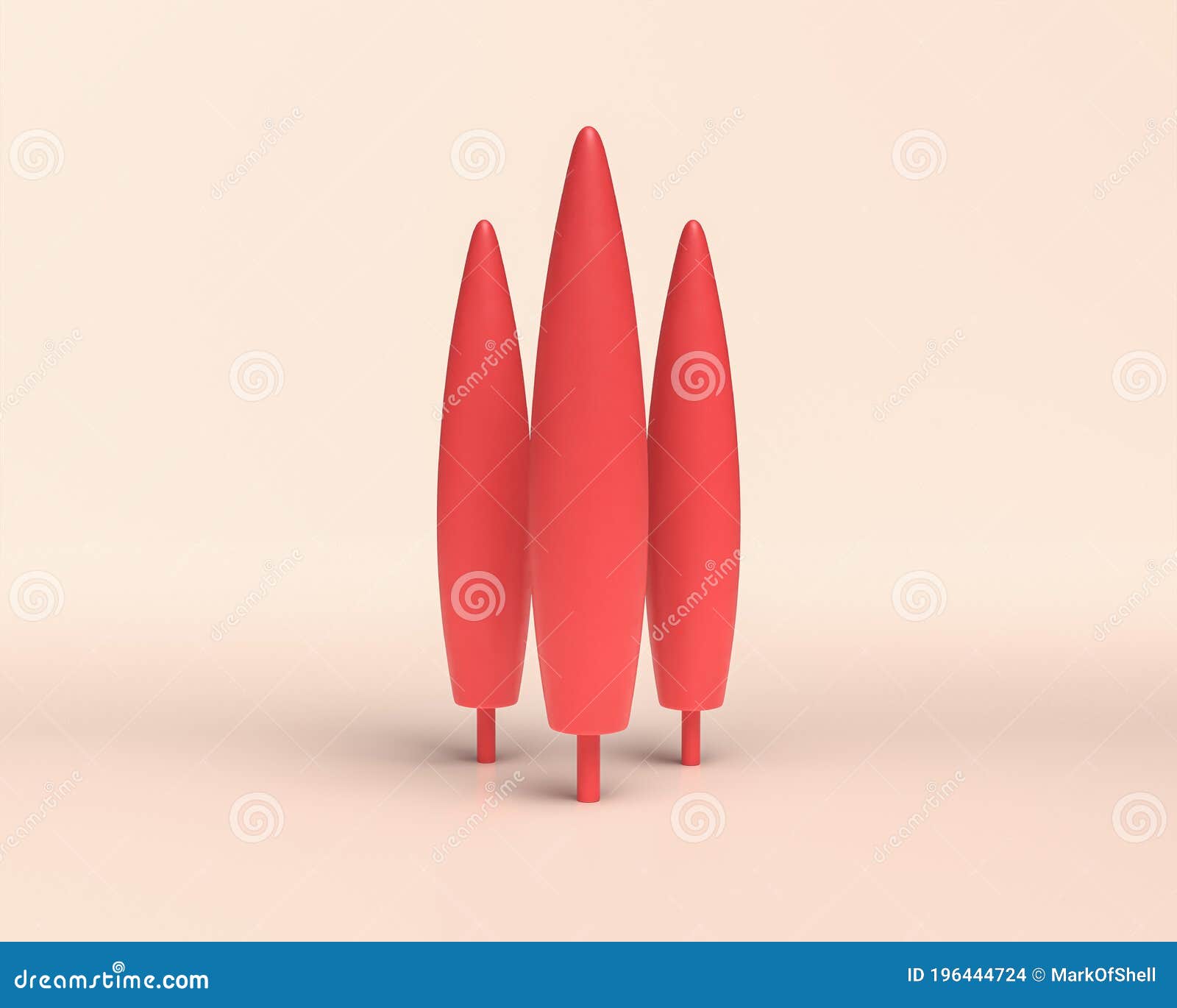 Monochromatic Red Cone Tree