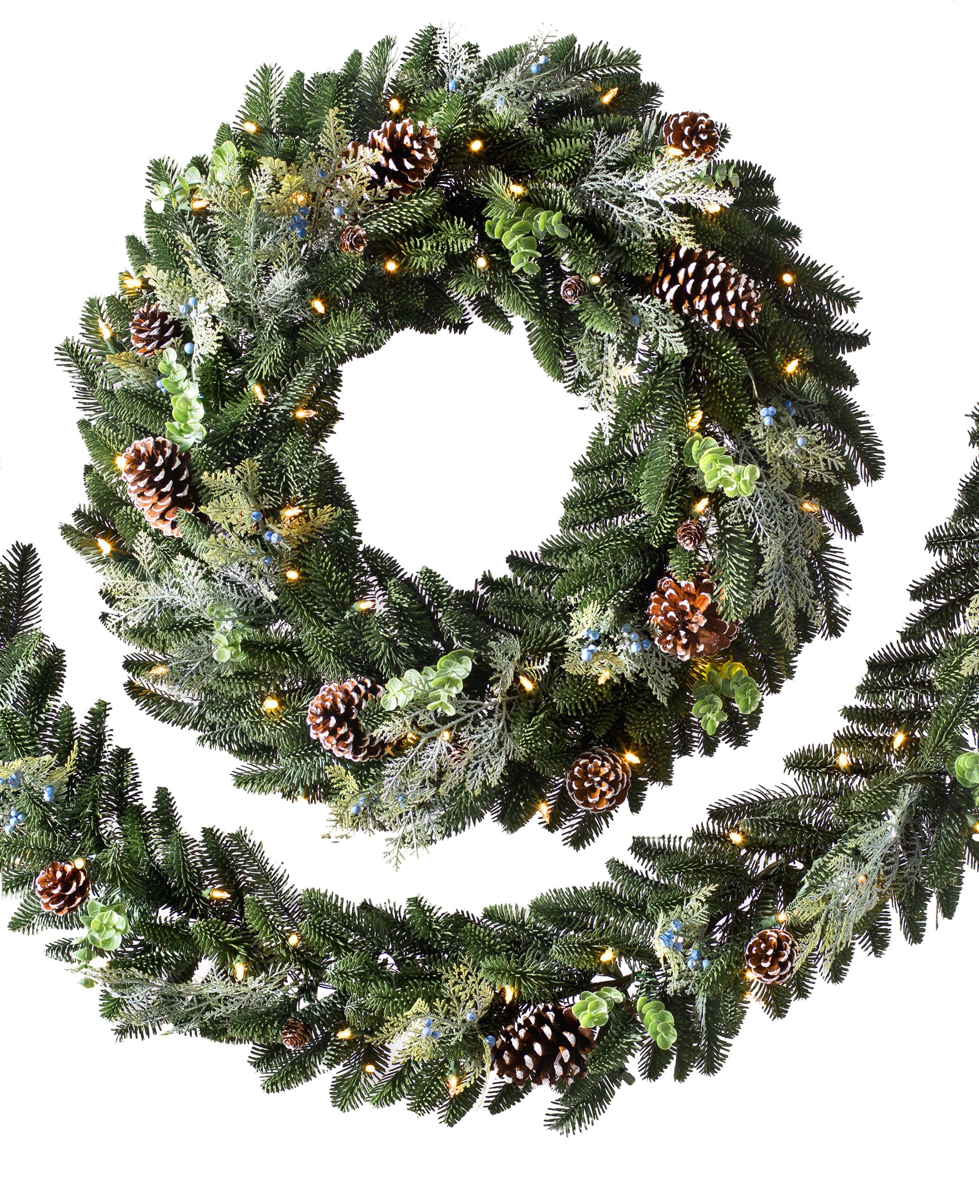 Noble Fir Christmas Tree Tree Toppers and Garlands