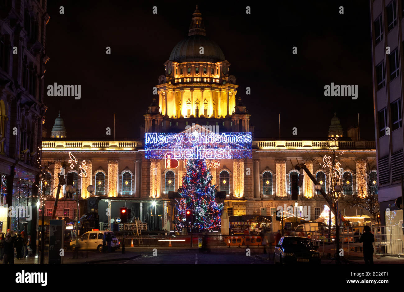 Northern Ireland Belfast City Hall Christmas