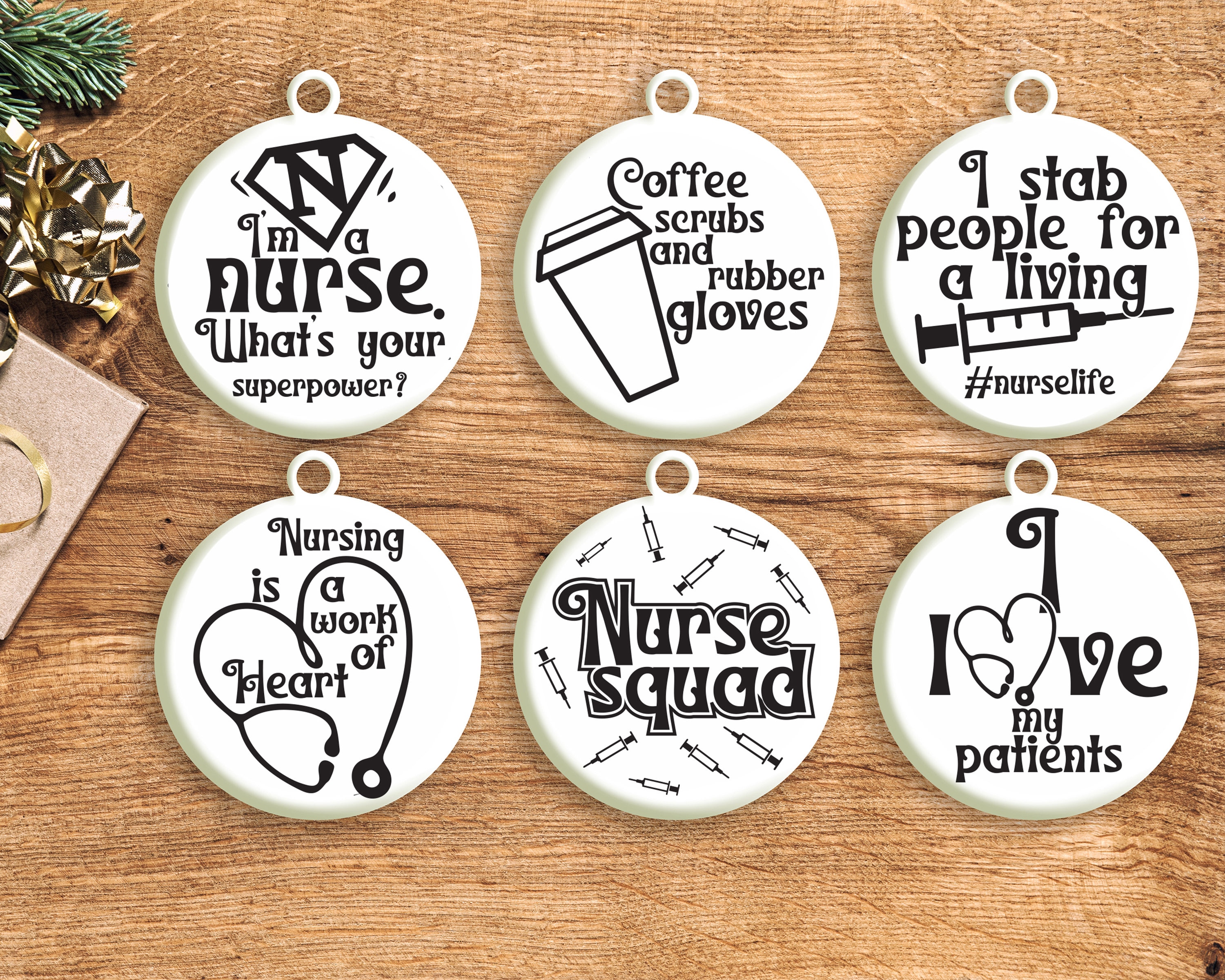 Nurse Ornament with Quotes