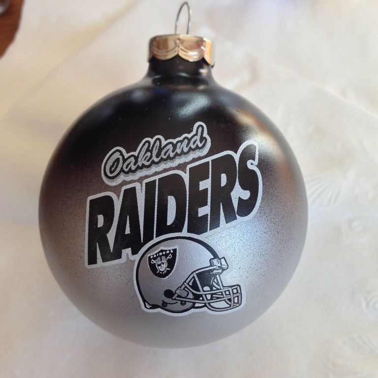 Oakland Raiders Christmas Tree Ornaments For Fans