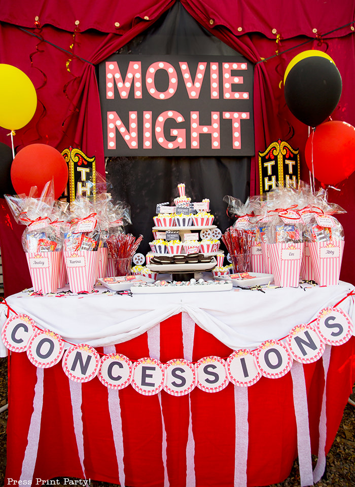 Outdoor Movie Night Party Ideas