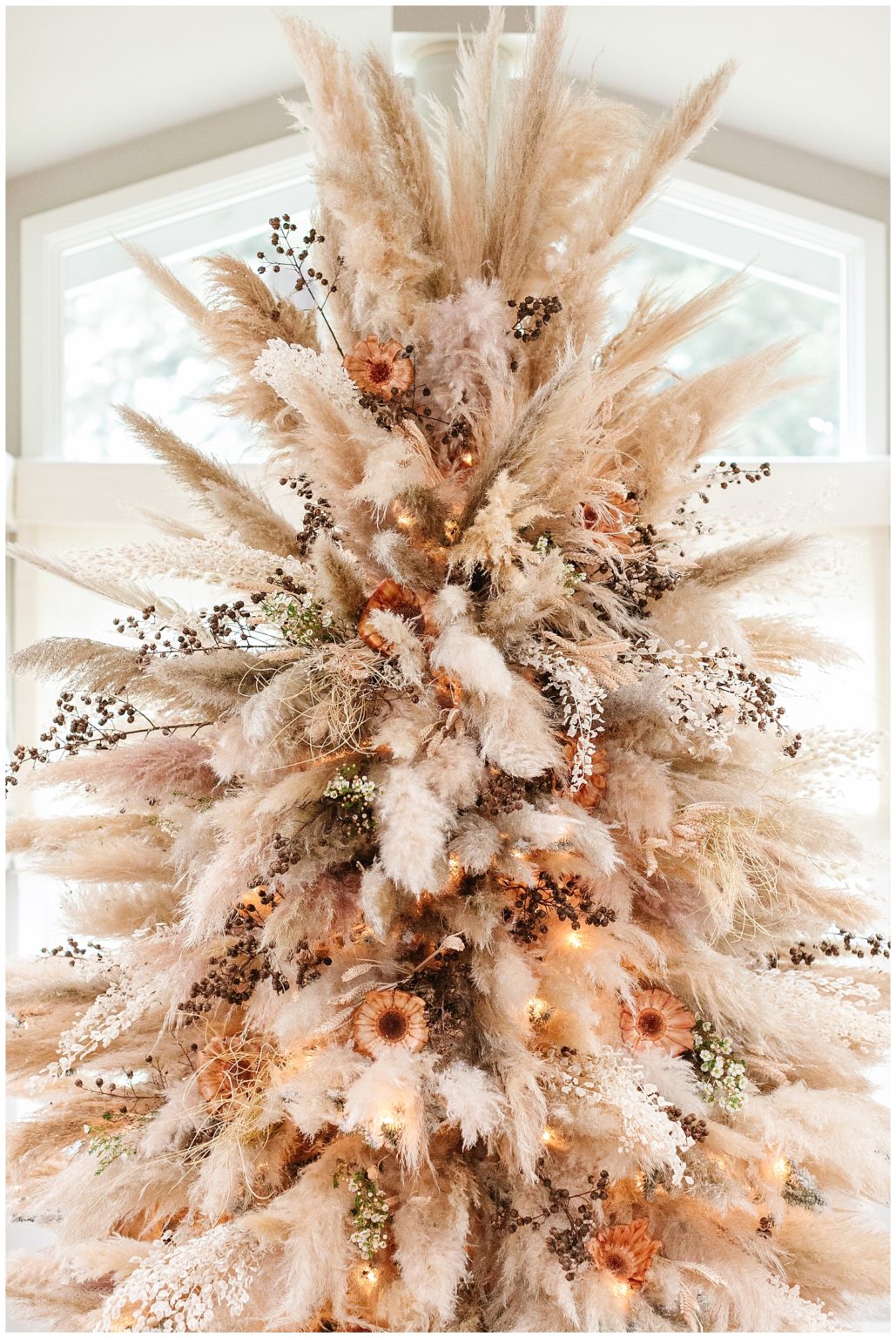 Pampas Grass Christmas Decor