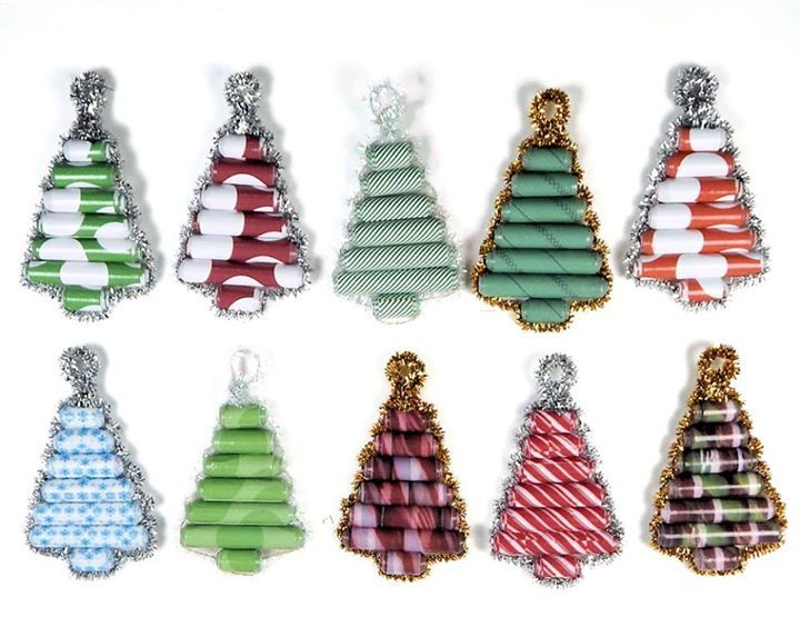 Paper Bead Christmas Tree Decorations