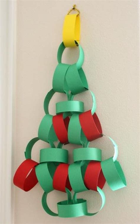 Paper Chain Christmas Tree Decorations