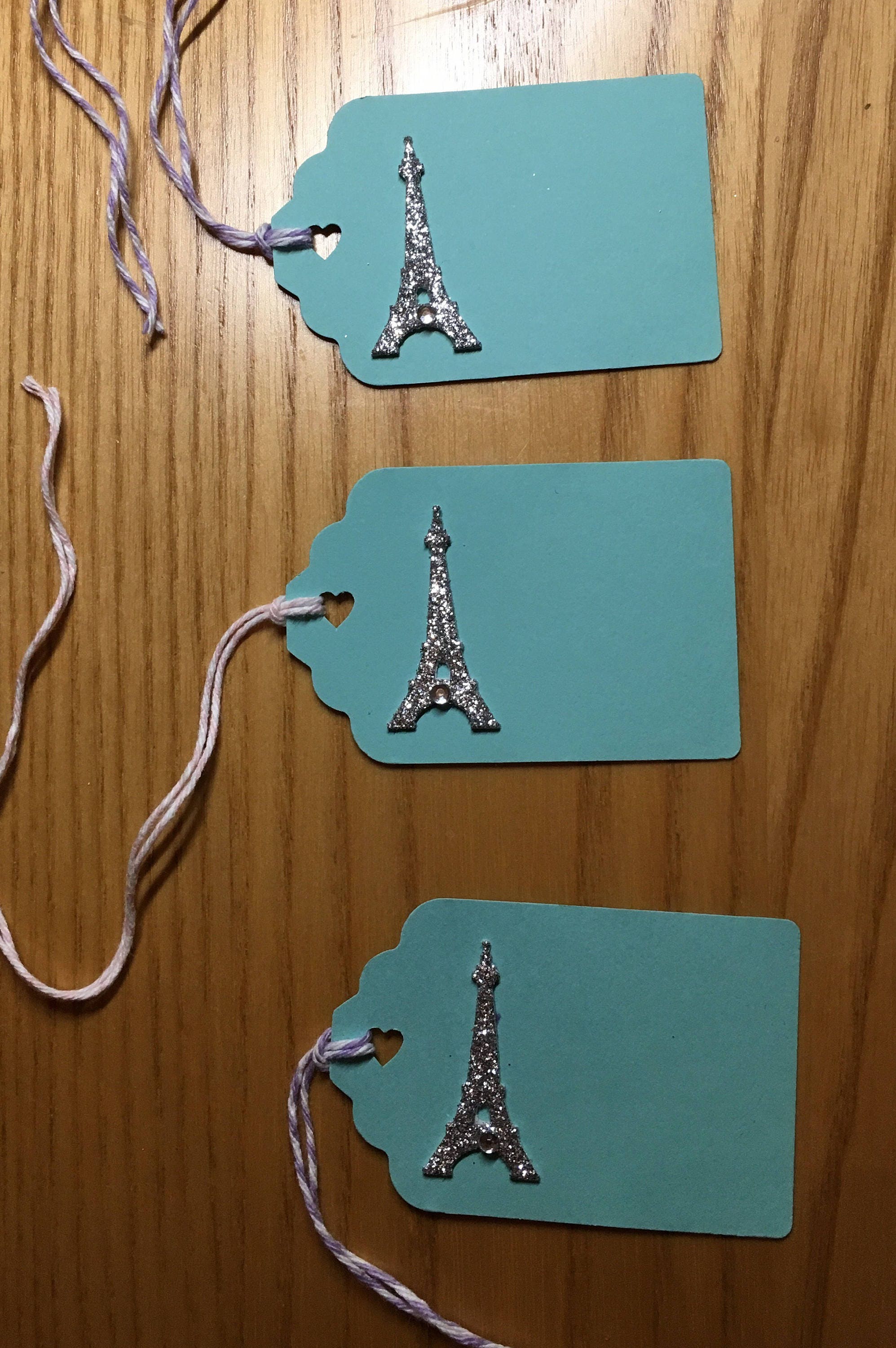 Paris-themed gift tags