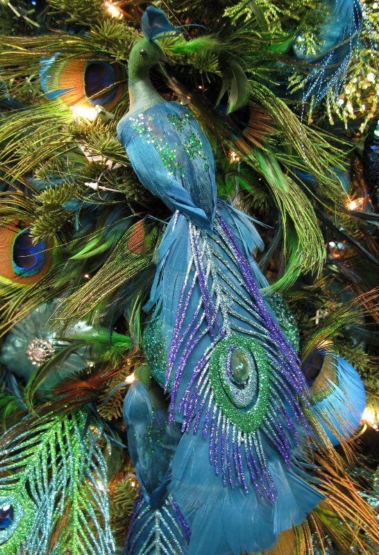 Peacock Christmas Tree Decorations