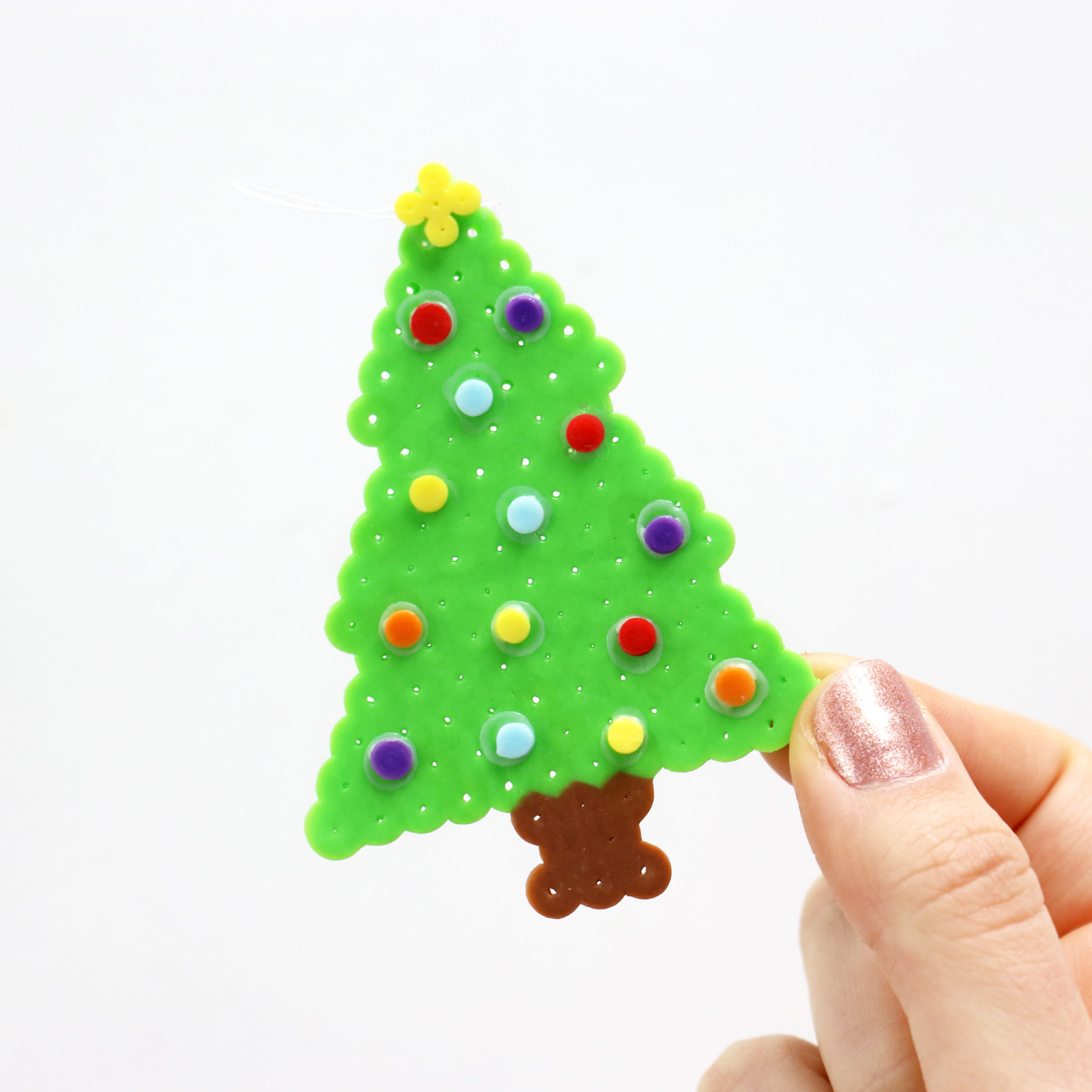 Perler Beads Christmas Tree Ornaments Tutorial