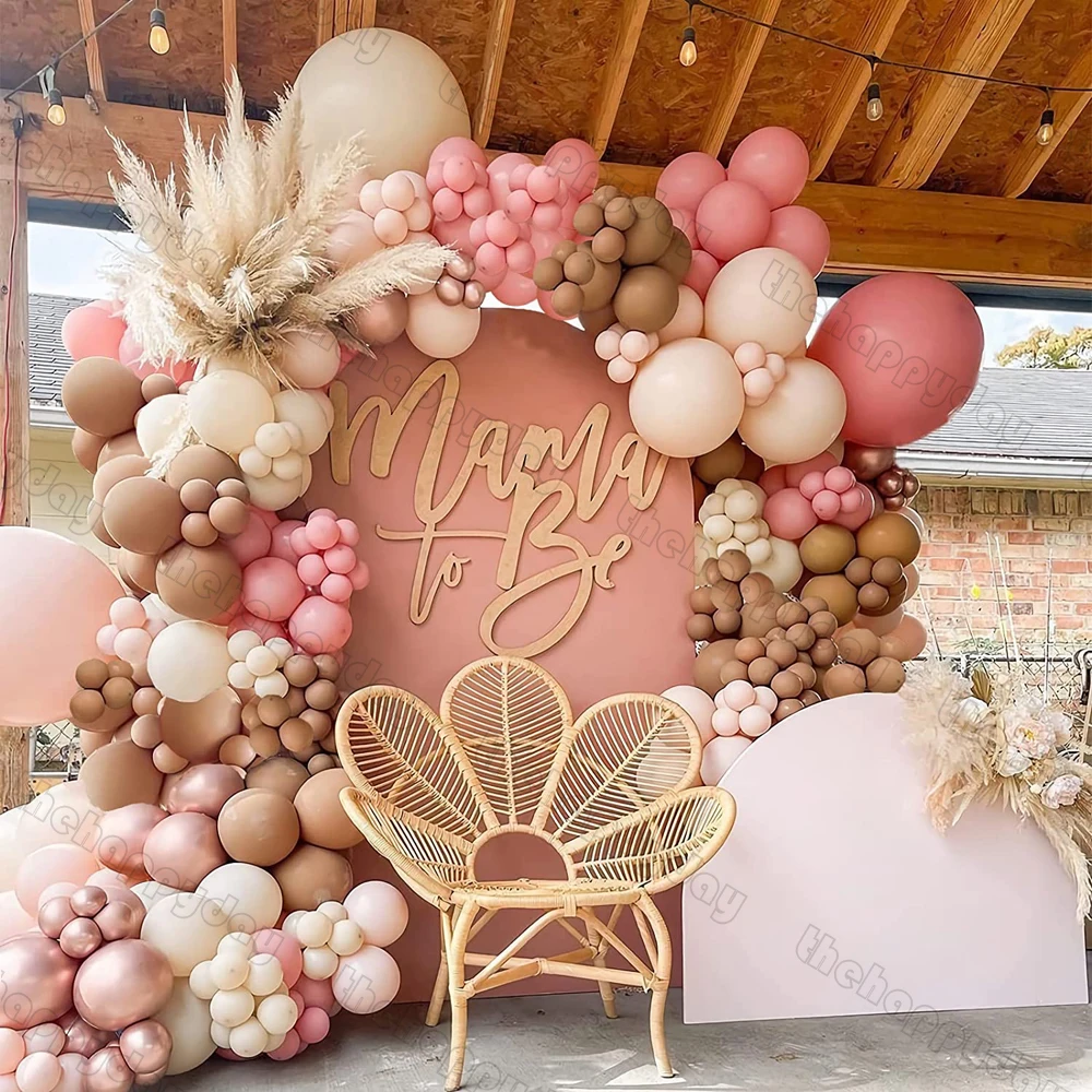 Pink and Brown Garland