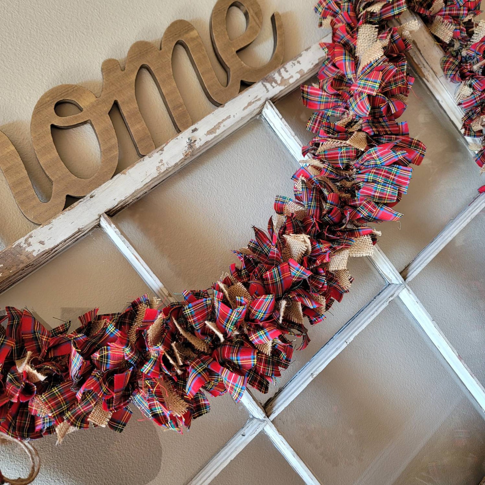 Plaid Christmas Garland