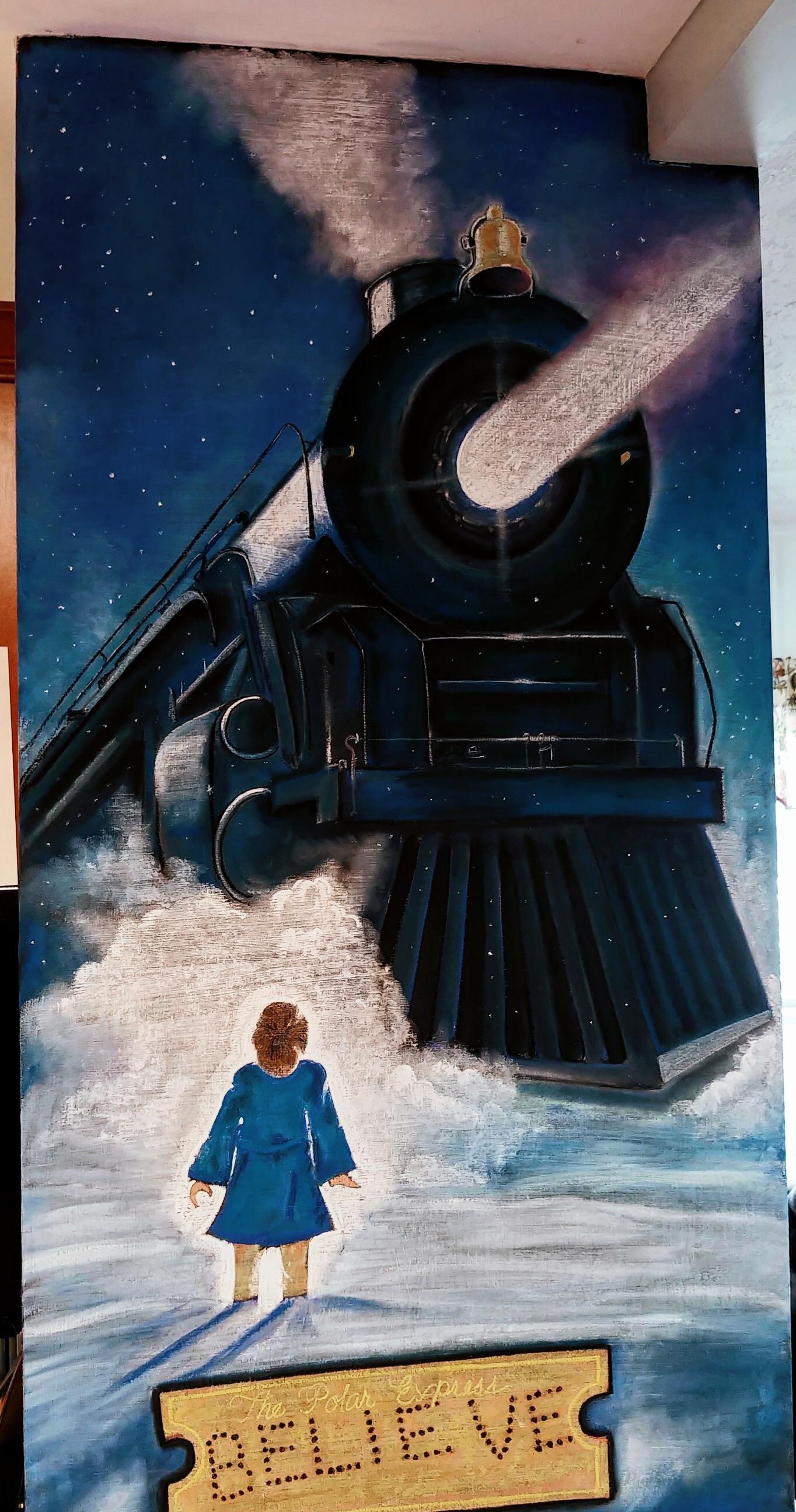 Polar Express Painting