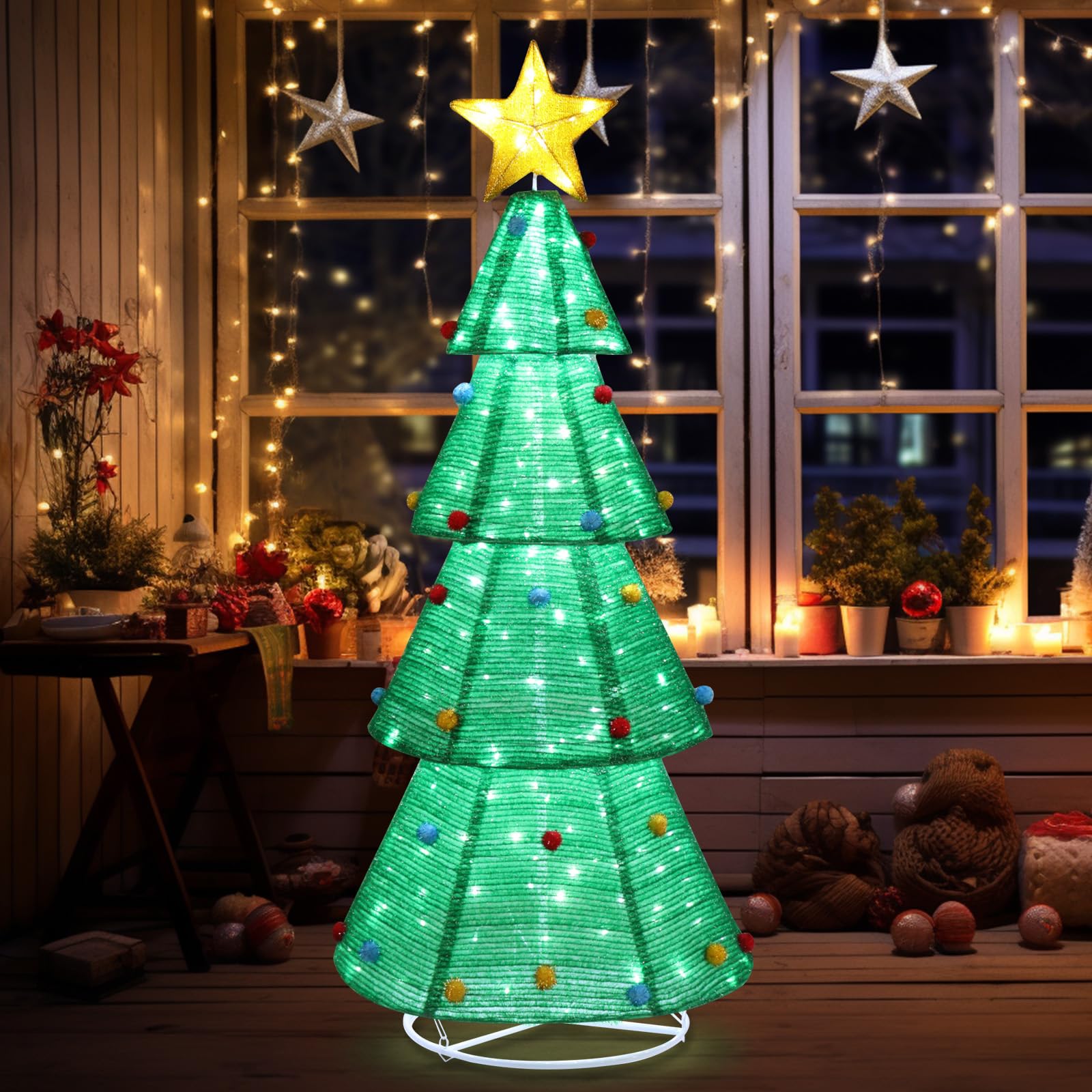 Renting a pop-up collapsible Christmas tree