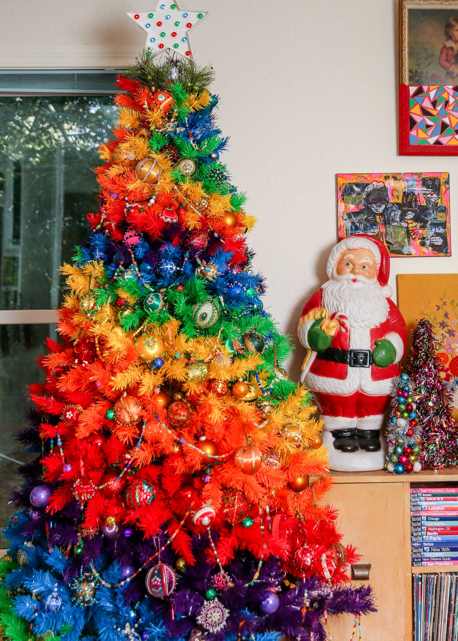 Rainbow Christmas Tree Decorating Inspiration