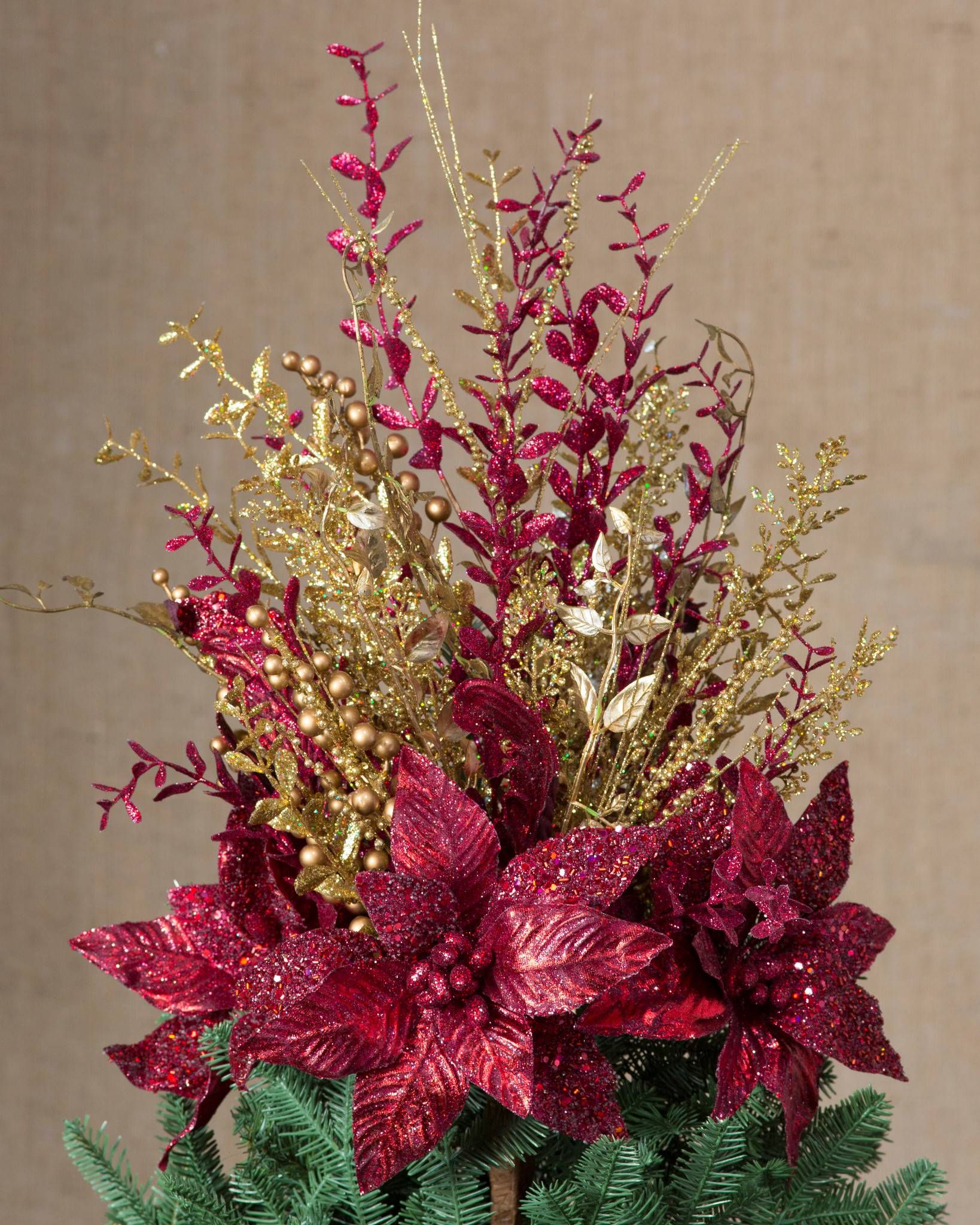 Red and Gold Tree Topper