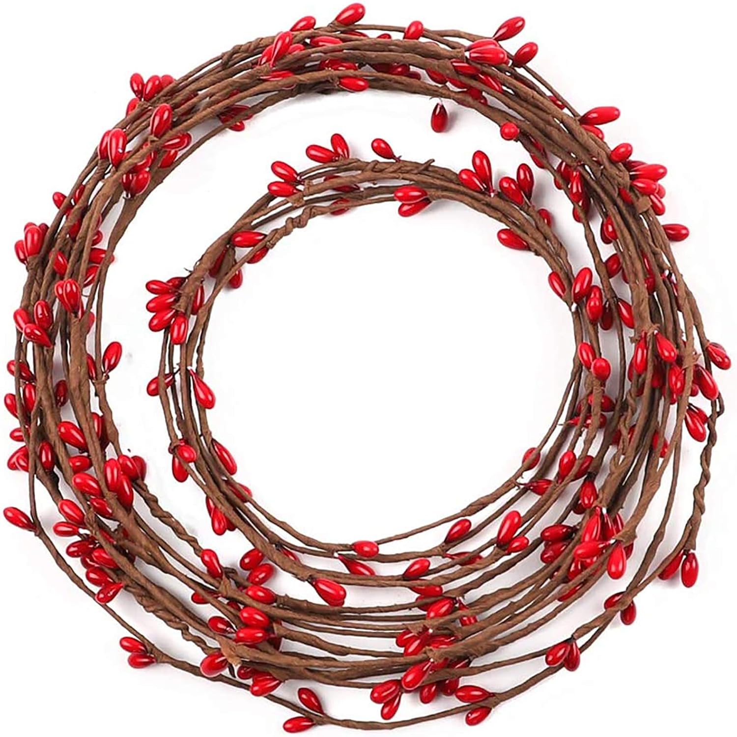 Red Pip Berry Twig Garland