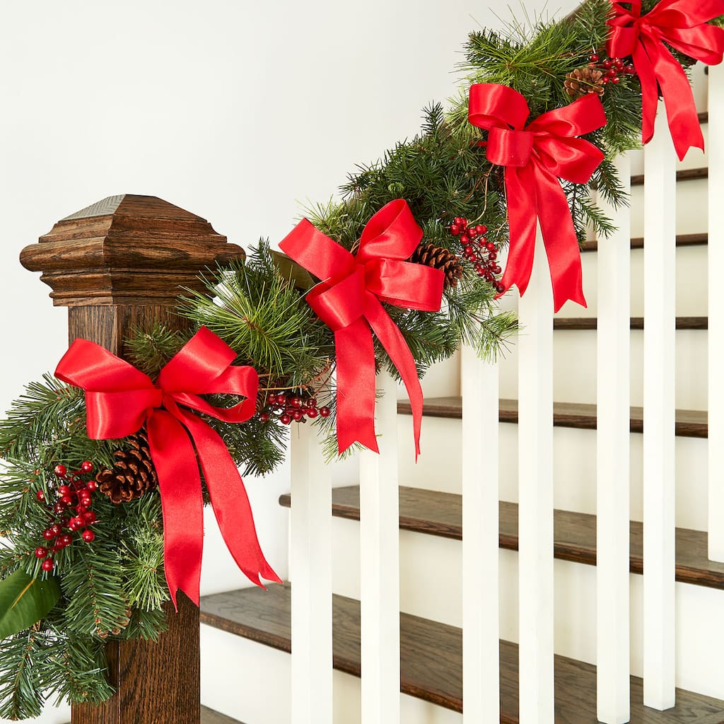 Red Ribbon Garland