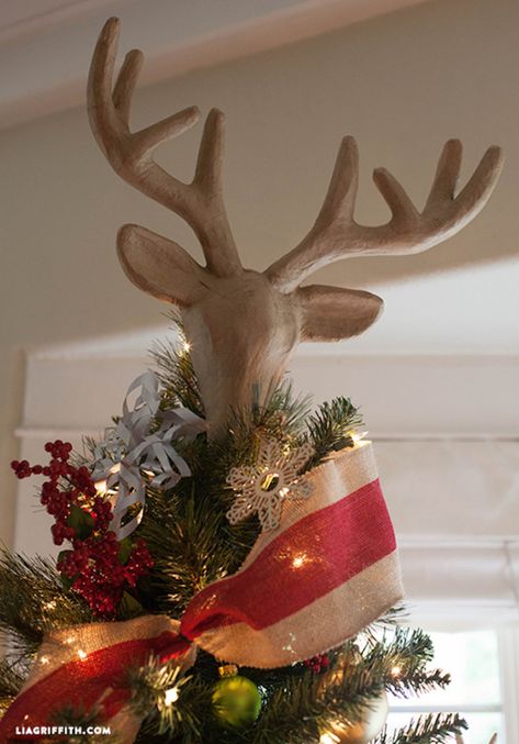 Reindeer Christmas Tree Topper