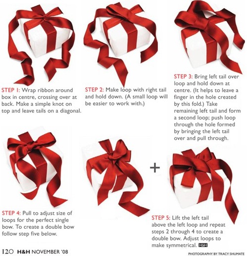 Ribbon Wrapping Techniques