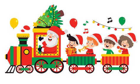 Santa Claus on train