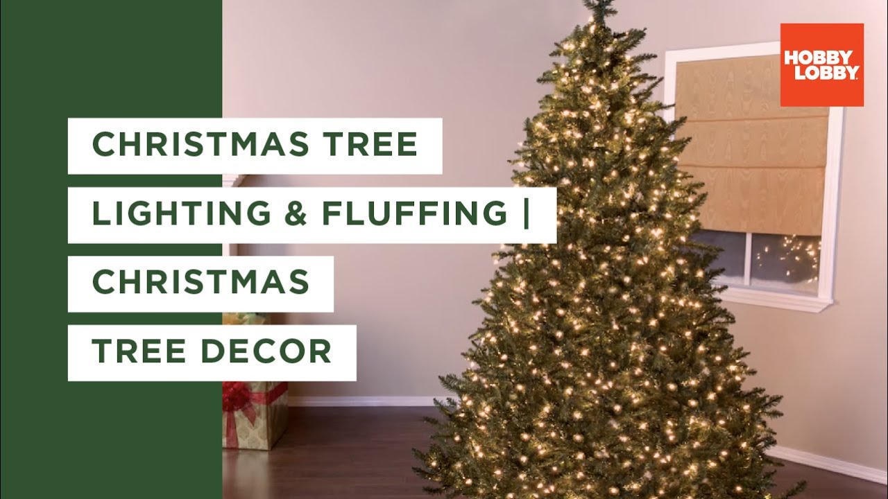 self-fluffing christmas tree with lights