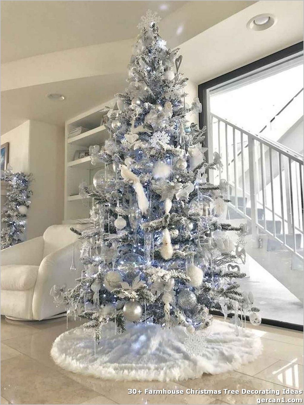 Silver Christmas Tree Decorating Ideas